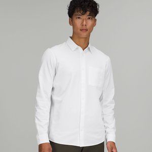 Lululemon Men's Commission Long Sleeve Shirt, White, XXL